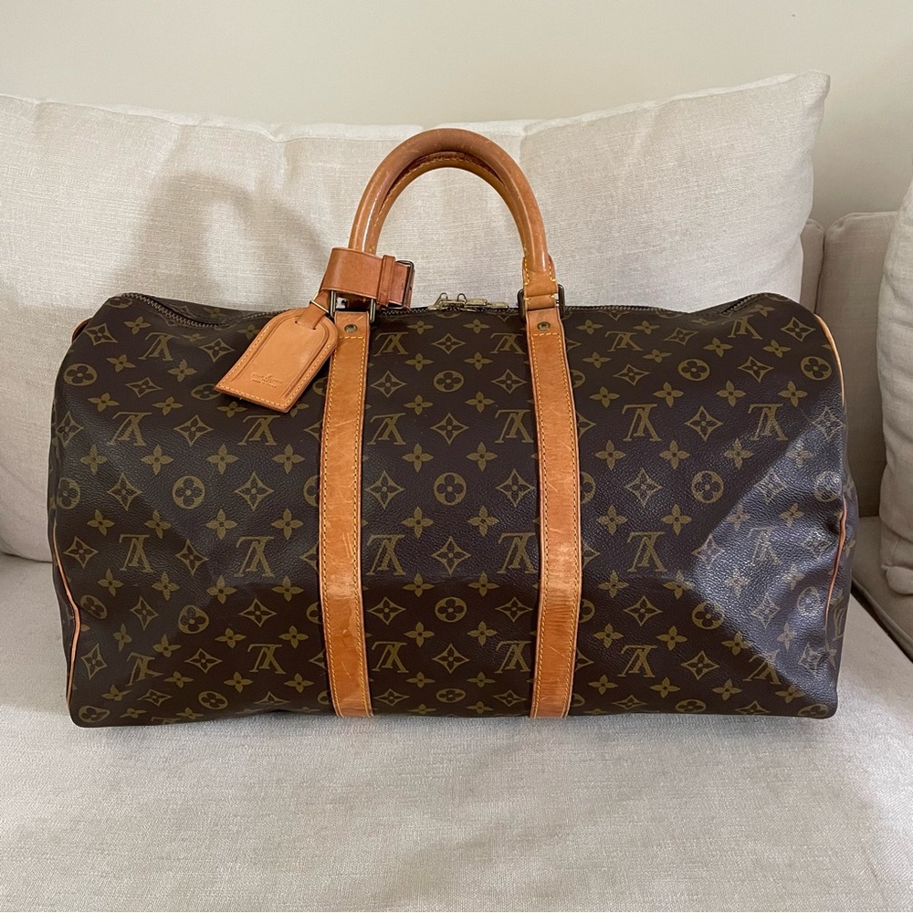 Authentic Louis Vuitton Keepall 50 Duffel Bag MB8903